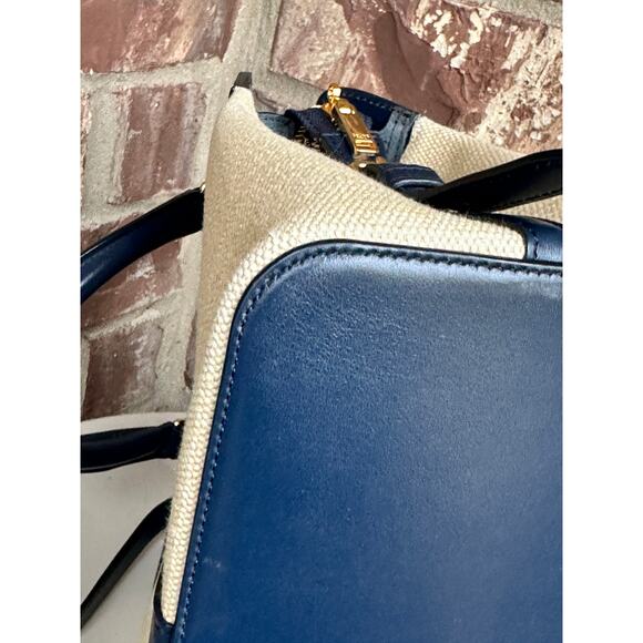 Celine Cabas de France Tote Canvas with Leather Small 43681 - Picture 5 of 14